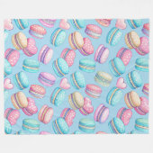 Pastel Macaron Large Fleece Blanket (Vorderseite (Horizontal))
