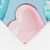 Pastel Macaron Large Fleece Blanket (Ecke)