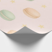 Pastel Macaron & Stars Watercolor Wrapping Paper Geschenkpapier (Ecke)