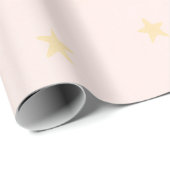Pastel Macaron & Stars Watercolor Wrapping Paper Geschenkpapier (Rolleneckpunkt)