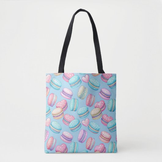 Pastel Macaron Tote Bag Tasche (Vorderseite)