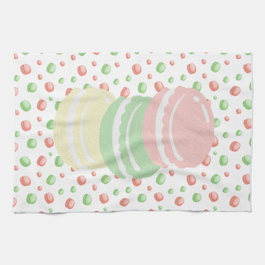 Pastel Macarons Geschirrtuch (Horizontal)