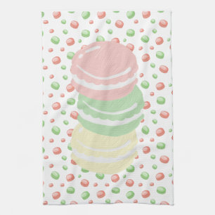 Pastel Macarons Geschirrtuch