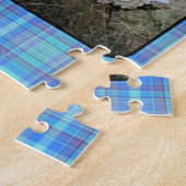 Pastel Madras Kariert Spring Gingham Blue Aquamari Puzzle (Seite)