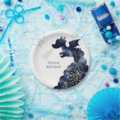 Pastel Magic Dragon Birthday Pappteller (Party)