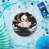 Pastel Magic Duck Birthday Pappteller (Party)