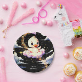 Pastel Magic Duck Birthday Pappteller (Party)
