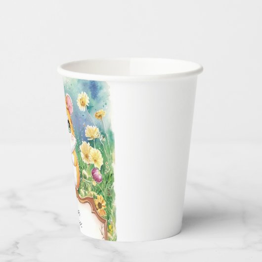 Pastel Magical Hamster Geburtstag Pappbecher (Links)