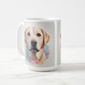 Pastel Magical Labrador Retriever Artwork Kaffeetasse (Vorderseite Links)