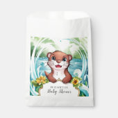 Pastel Magical Otter Baby Dusche Geschenktütchen (Vorderseite)