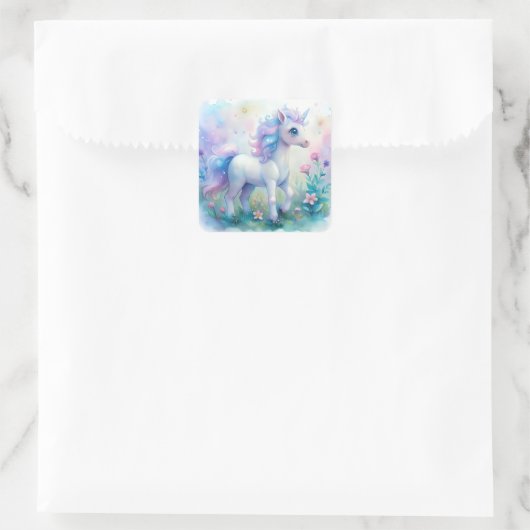 Pastel Magical Unicorn Sticker (Tasche)