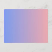 Pastel Magical Unicorn Themengeburt Einladung Postkarte (Rückseite)