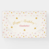 Pastel Magical Unicorns Rainbows Banner (Horizontal)