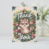 Pastel Magical Wolf Dankeskarte (Stehend Vorderseite)