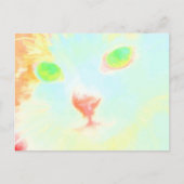 Pastel Maine Coon Cat Image - Postkarte (Vorderseite)
