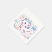 Pastel Majestic Dragon Baby Dusche Serviette (Ecke)