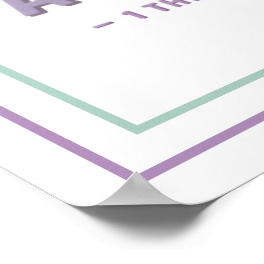 Pastel Make Prayer A Priority Bold Scripture Poster (Ecke)