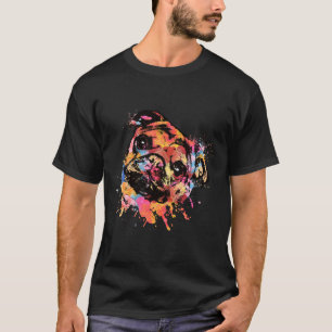 Pastel-Malerei-Mops-Hund Klassiker 973 T-Shirt