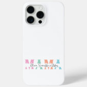 Pastel MAMA Personalisiert iPhone Case (Rückseite)