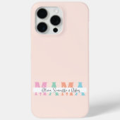 Pastel MAMA Personalisiert iPhone Case (Rückseite)