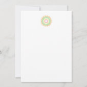 Pastel Mandala Happy Birthday Card (Rückseite)