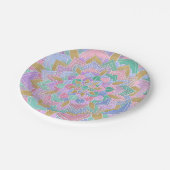 Pastel Mandala II Pappteller (Schrägansicht)