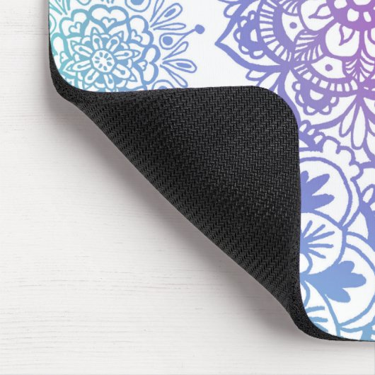 Pastel Mandala Pattern Mousepad (Ecke)