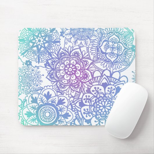 Pastel Mandala Pattern Mousepad (Mit Mouse)