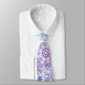 Pastel Mandala Pattern Neck Tie Krawatte (Gebunden)