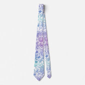 Pastel Mandala Pattern Neck Tie Krawatte (Vorderseite)