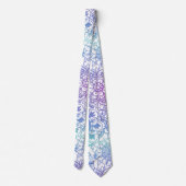 Pastel Mandala Pattern Neck Tie Krawatte (Rückseite)