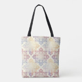 Pastel Mandala Pattern Tote Bag Tasche (Rückseite)