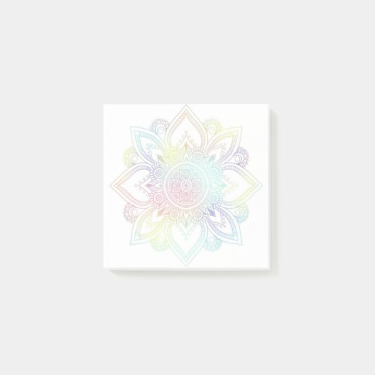 Pastel Mandala Post-It-Notes Post-it Klebezettel (Vorderseite)