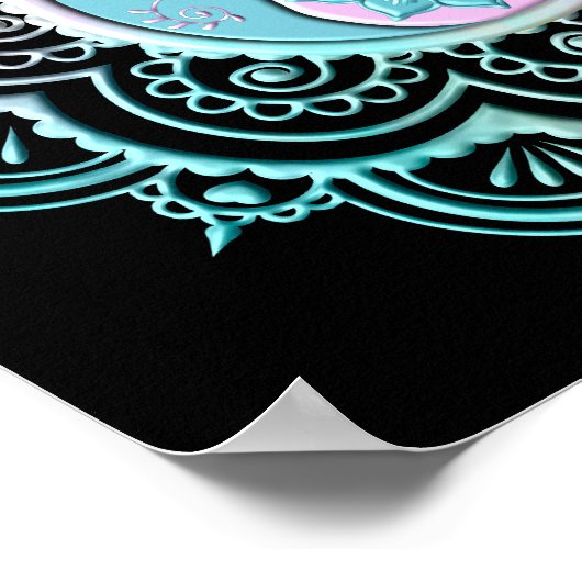 Pastel Mandala Poster (Ecke)