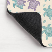 Pastel Mandala Turtle Pattern Mousepad (Ecke)