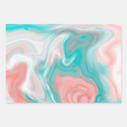 Pastel Marble Abstrakt Geschenkpapier Set (Vorderseite)