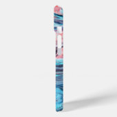Pastel Marble Fluid Art Phone Case | Pink and Blue (Rückseite / Links)