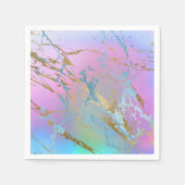 Pastel Marble | Girly Millennial Ombre Watercolor Serviette (Vorderseite)