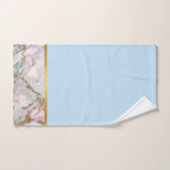 PASTEL MARBLE GOLD BLUE BADEZIMMER TOWEL SET (Handtuch)