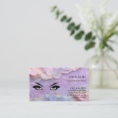 Pastel Marble Lash Before care Appointment Card Terminkarte (Stehend Vorderseite)