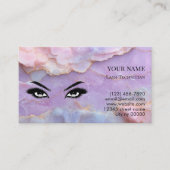 Pastel Marble Lash Before care Appointment Card Terminkarte (Vorderseite)