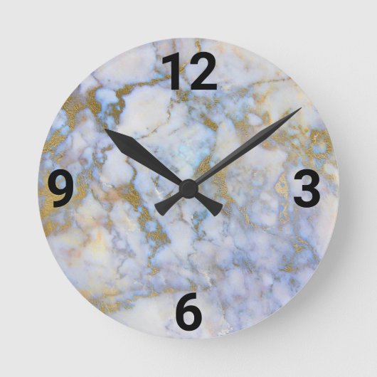 PASTEL MARBLE Moderne Uhr (Vorderseite)