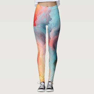 Pastel Marble Muster Leggings