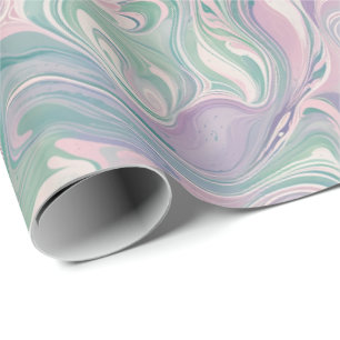 Pastel Marble Schwirbelpapier Geschenkpapier