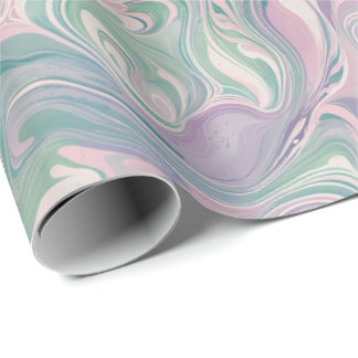 Pastel Marble Schwirbelpapier Geschenkpapier