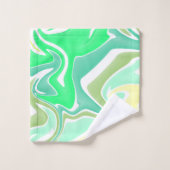 Pastel Marble Swirl Bathroom Towel Set (Waschlappen)
