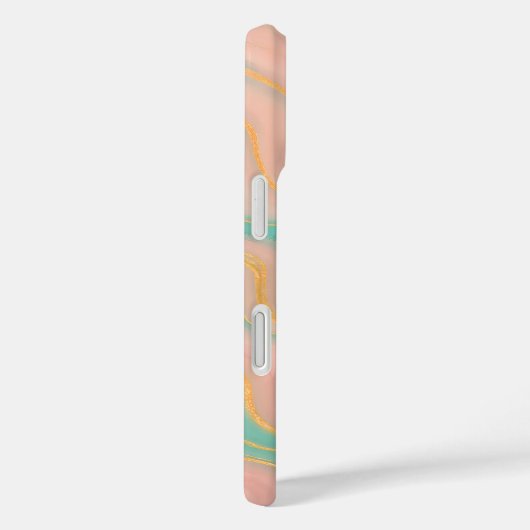 Pastel Marble Waves Phone Case (Rückseite / Rechts)