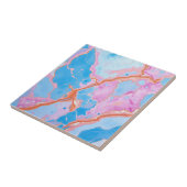 Pastel-Marmorfläche in weicher Blues Fliese (Seite)