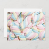 Pastel Marshmallow Postcard Postkarte (Vorne/Hinten)