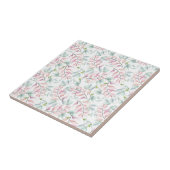 Pastel Mauve and Sage Dancing Blätter Keramik Tile Fliese (Seite)